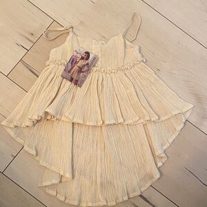 Ooh Lala , Cream Layered Dress